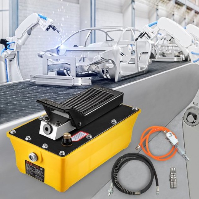 VEVOR Αεροϋδραυλική Αντλία 10,000 PSI με Ποδόπληκτρο και Σπρέι για ...