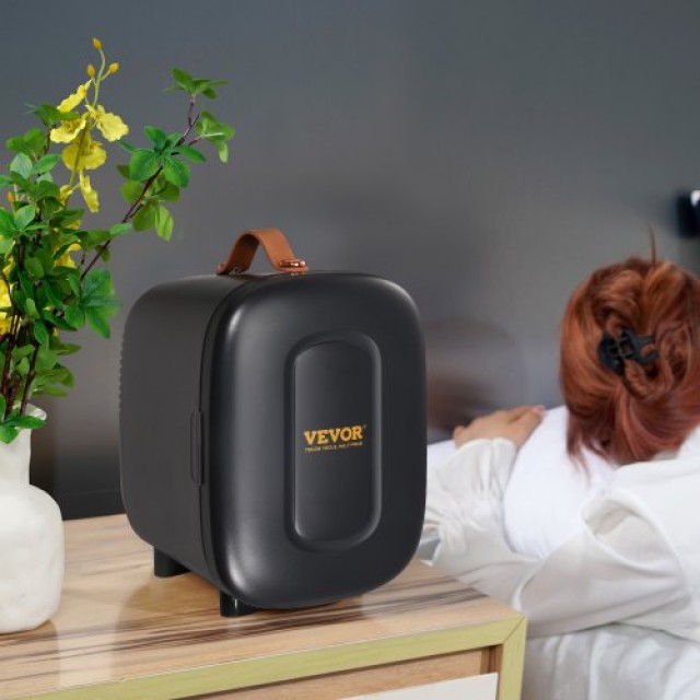 VEVOR Mini Ψυγείο 4L/6 Κουτιά, Φορητό Ψυγείο Θερμοηλεκτρικό, Μαύρο  MNBXHSSLPTM4LMFLZV2