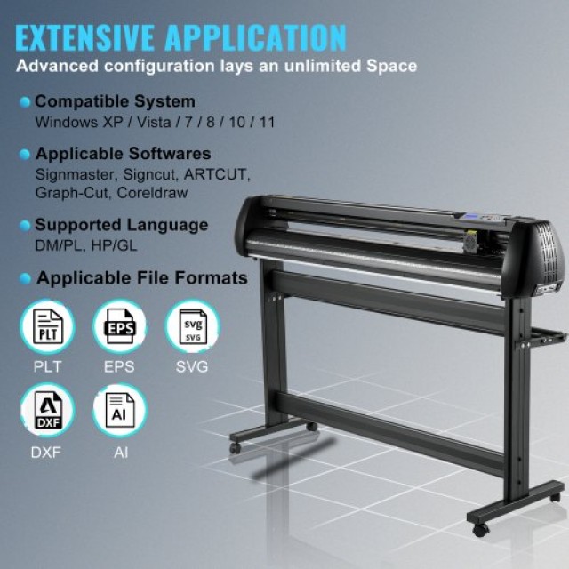 VEVOR Κοπτικό Βινυλίου 53 με Λογισμικό SignMaster για Windows  KZJHSOCSK1350FZ9JV2