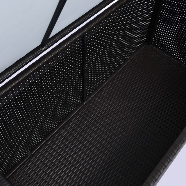 Outsunny Μπαούλο 284L Εξωτερικού Χώρου, PE Rattan & Ατσάλι, 118x54x...