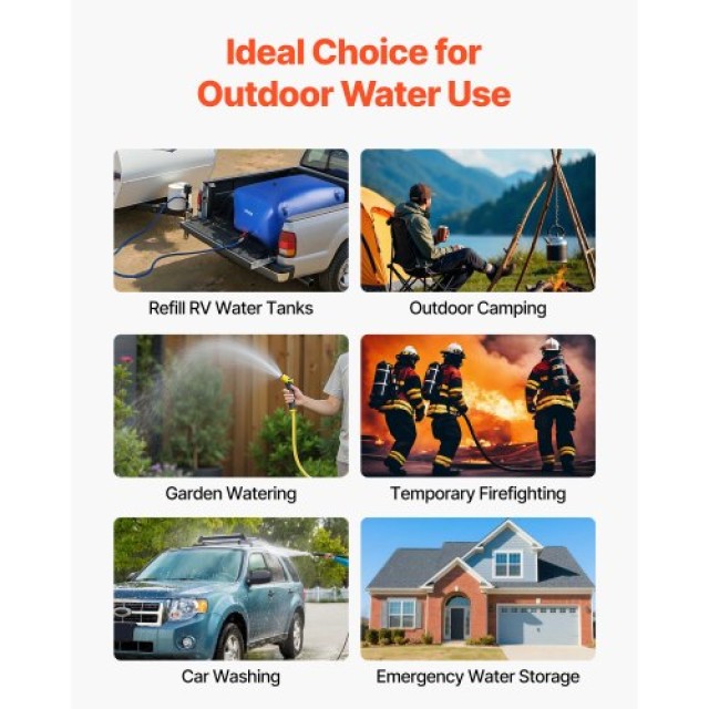 VEVOR Αποθηκευτική Σακούλα Νερού 105.7 Γαλόνια (400L) - Αναδιπλούμε... VEVOR Αποθηκευτική Σακούλα Νερού 105.7 Γαλόνια (400L) - Αναδιπλούμε...