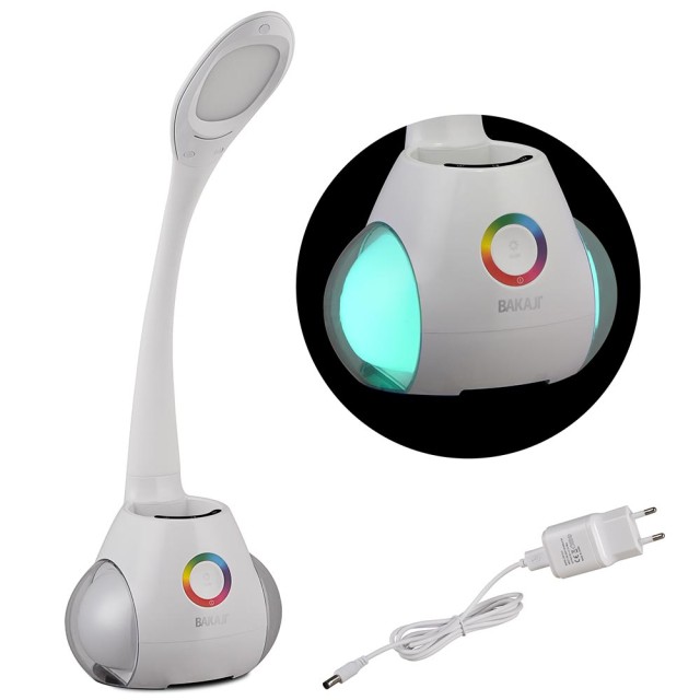 BAKAJI  Λάμπα Ηχείο Bluetooth Επιτραπέζιο LED Αφής με Θήκη για Στυλό  02835770