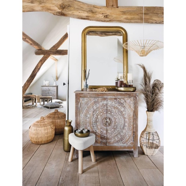 Atmosphera Επιτοίχιος Καθρέφτης με Ανάγλυφο Σχέδιο σε Χρυσό Χρώμα 1... Atmosphera Επιτοίχιος Καθρέφτης με Ανάγλυφο Σχέδιο σε Χρυσό Χρώμα 1...