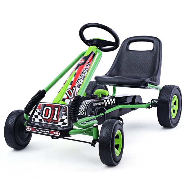 Costway Παιδικό Ποδήλατο Go-Kart με Ρυθμιζόμενο Κάθισμα και Χειρόφρενο TY283250GN