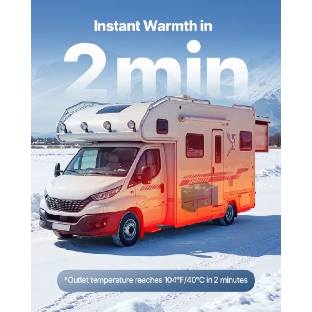 VEVOR Φορητός Πετρελαιοθερμαντήρας 8KW με Τηλεχειριστήριο και LCD, ...