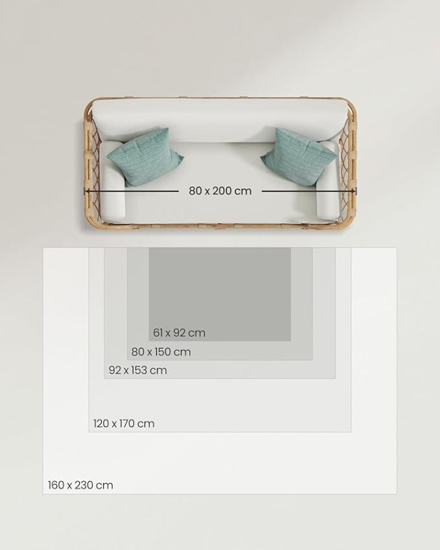 Χαλί Vintage  120x170cm SONGMICS  TAR032Q01