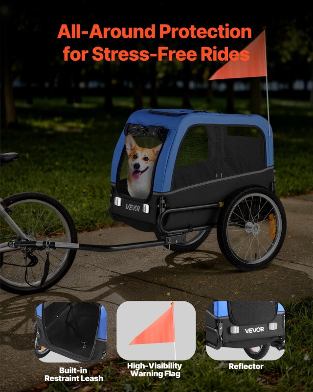VEVOR Καρότσι Σκύλου για Ποδήλατο, Συμβατό με Ρόδες 22-28 ιντσών, Δ... VEVOR Καρότσι Σκύλου για Ποδήλατο, Συμβατό με Ρόδες 22-28 ιντσών, Δ...