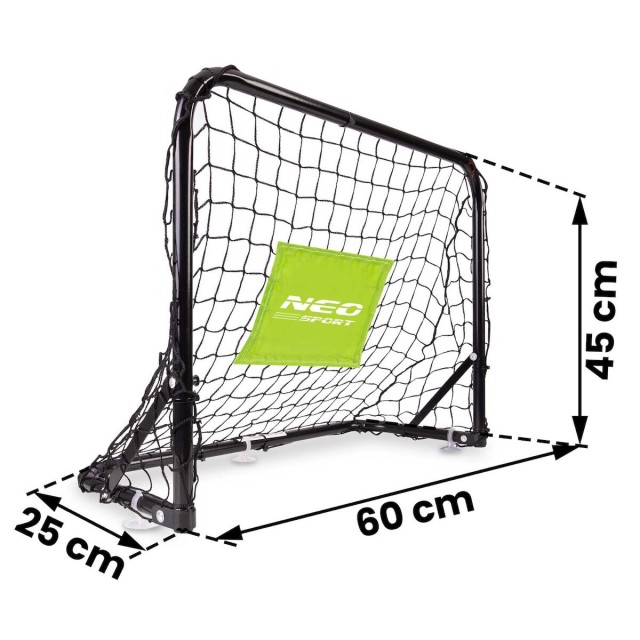 Τέρμα Ποδοσφαίρου 60x45x25cm Σετ 2τμχ NS-461 Neo-Sport