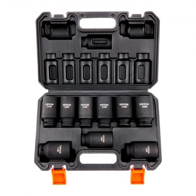 VEVOR  Σετ Καρυδάκια 1/2, 9 Τεμ., Βαθιά, Μετρικά 29-38mm, 6 Σημεία,...