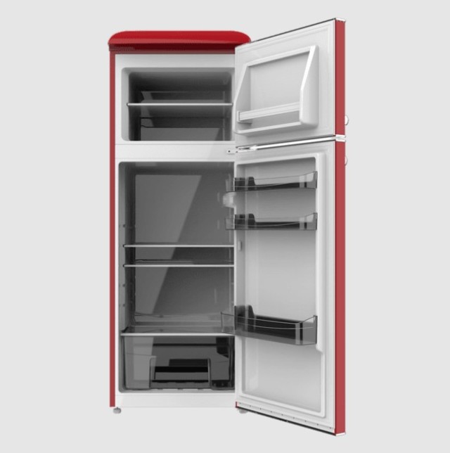 Ρετρό Ψυγείο 215 Lt Bolero CoolMarket 2D 148,5 x 55 x 58,5cm Χρώματος Κόκκινο CECOTEC CEC-02751