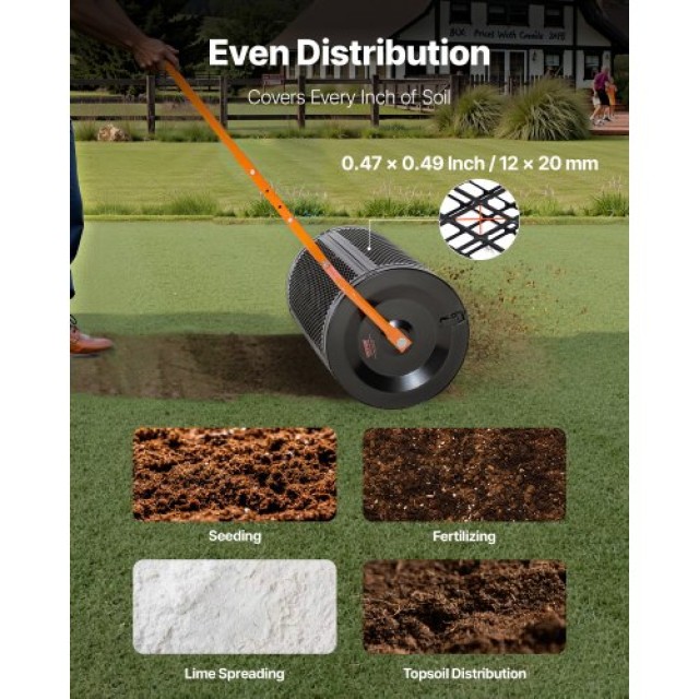 VEVOR Διανομέας Κομποστοποίησης, 24 με Χειρολαβή T, Ρυθμιζόμενο σε ...