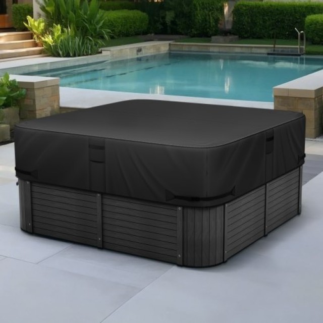VEVOR Κάλυμμα Υδρομασάζ Εξωτερικού Χώρου 2235x2235x508mm Αδιάβροχο ...