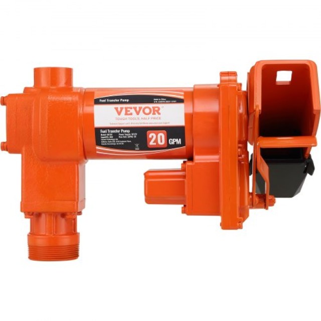VEVOR Αντλία Μεταφοράς Καυσίμου 12V DC 20 GPM με Αυτόματο Ακροφύσιο...