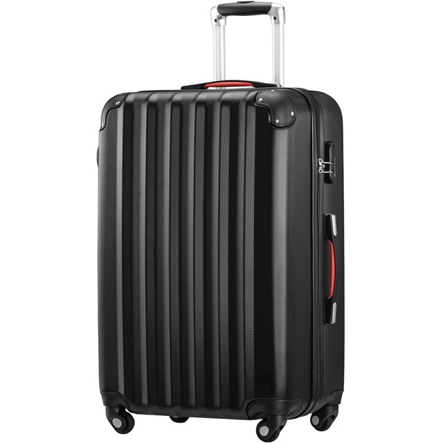 PROVITERA  Σετ 3+1 Σκληρές Βαλίτσες Easy Roll Τρόλεϊ Αποσκευές και Νεσεσέρ Ταξιδιού Μαύρο  02841549