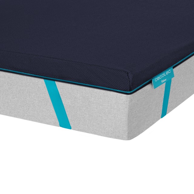 Ανώστρωμα Flow TopSerenity 100% Viscoelástica 5cm με 4 Ελαστικούς Ιμάντες και Αφαιρούμενο Κάλυμμα 190 x 90 x 5 cm  CEC-07373 CECOTEC