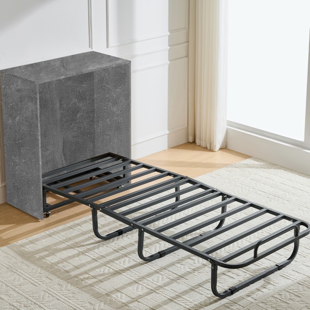 Shally Dogan Πτυσσόμενο Κρεβάτι Μονό Εξοικονόμησης Χώρου Τσιμέντο μ...