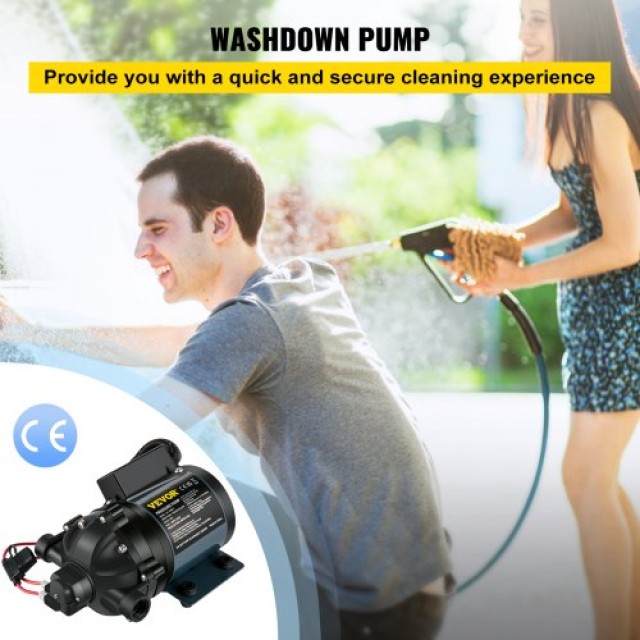 VEVOR Αντλία Καθαρισμού, 12V DC, 7 GPM 60 PSI, Μέγ. 10 FT Ανύψωση Α...