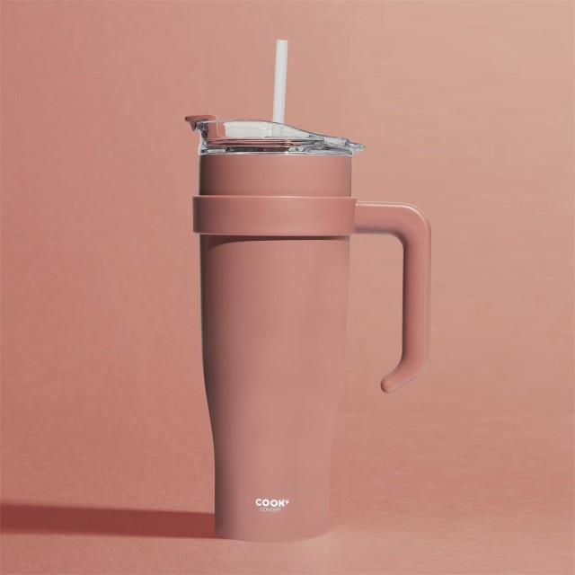 Θερμός Ποτήρι Μεταφοράς 1,2L Ροζ KA0587-Pink Cook Concept