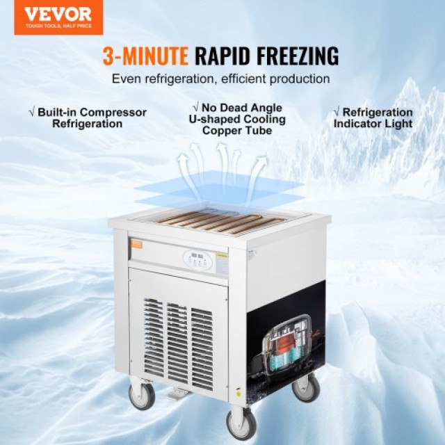 Μηχανή Παγωτού VEVOR με Πλάκα 50x50 εκ.  SYLDSCBJ1460WGIPCV2
