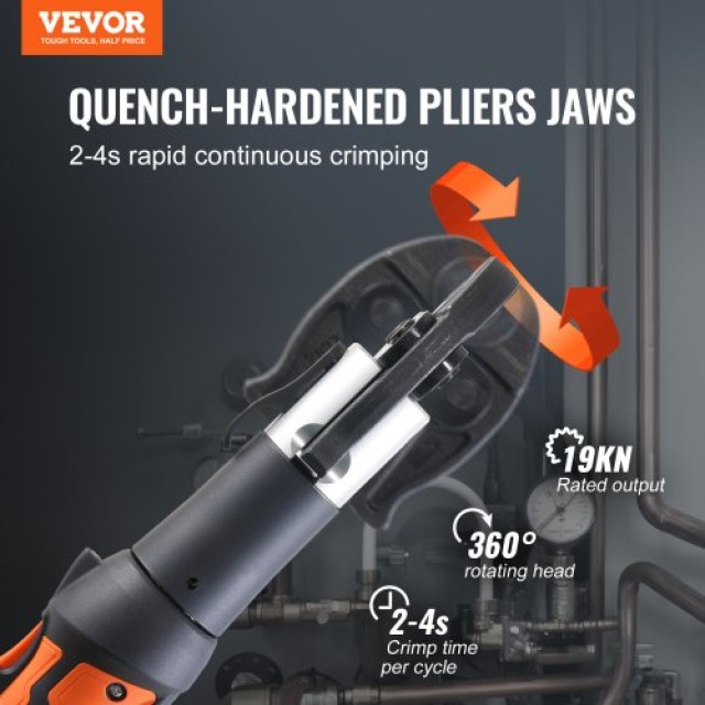 VEVOR Σετ Εργαλείων Πρεσαρίσματος Σωλήνων Pro Press V15 V22 V28 με Μπαταρία WSDDSYJGJJCXI7G7MV2
