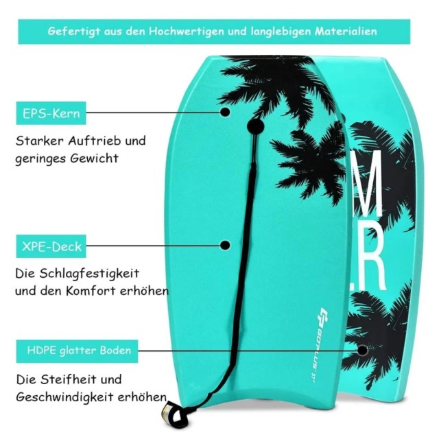 Costway  Σανίδα Bodyboard για Καλοκαιρινή Διασκέδαση και Δροσιά OP3856-M