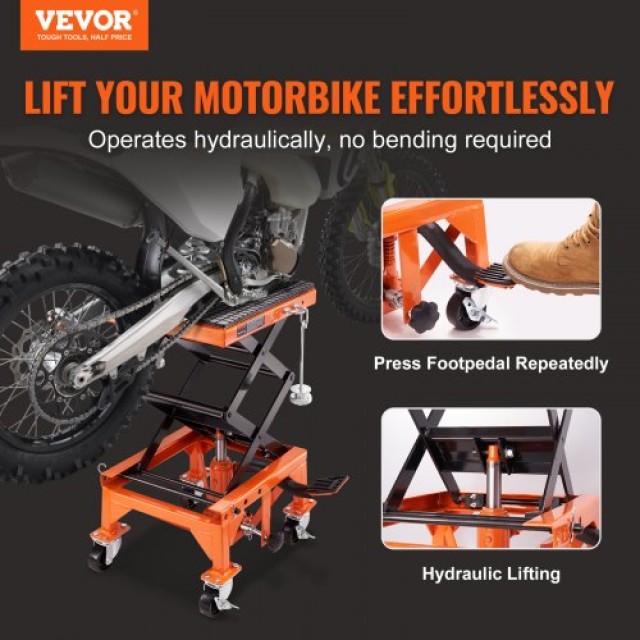 VEVOR Υδραυλικό Αναβατόριο Μοτοσυκλέτας 350 LBS Σταντ Ψαλιδιού για ...