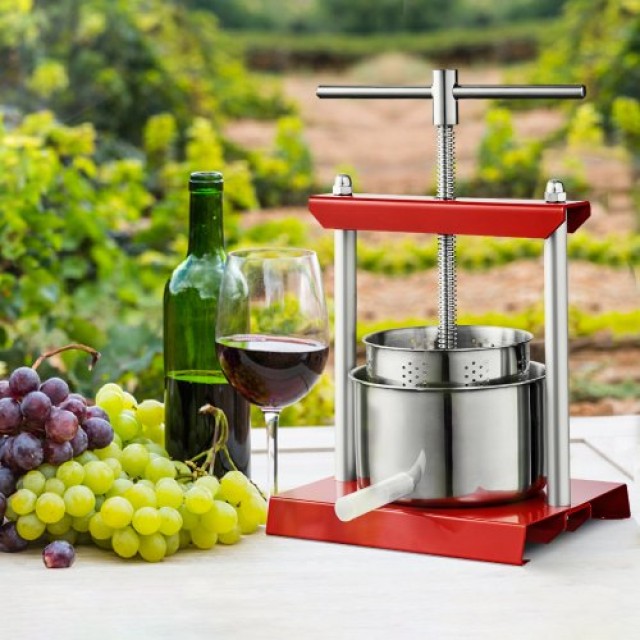 Πρέσα Φρούτων VEVOR 3L, Χειροκίνητη για Χυμούς & Έλαια  TSGJYZJBX3LT2STSQV0