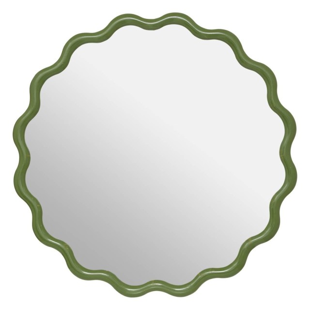 Atmosphera Καθρέπτες με Γυαλιστερό Κυματιστό Πλαίσιο 50x1.8x50 εκ. ...