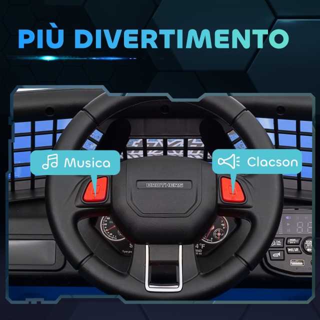 AIYAPLAY Ηλεκτρικό Αυτοκίνητο για Παιδιά Εκτός Δρόμου 12V με Διπλό ...