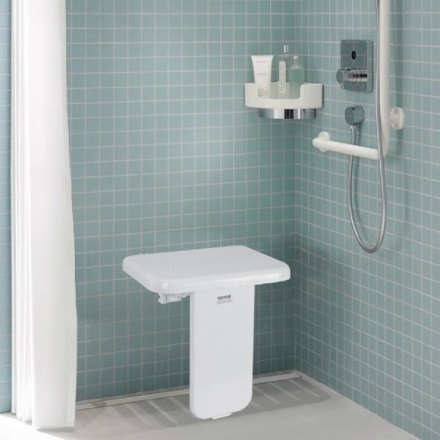 VEVOR  Πτυσσόμενο Κάθισμα Ντους ABS 40x42.5 εκ. Τοίχου 200 κιλά  SL...