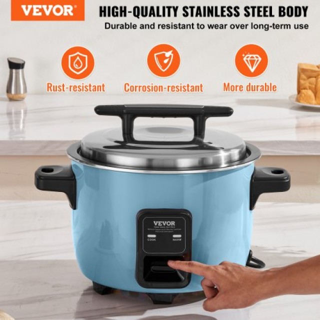 Επαγγελματική Ρυζομάγειρα VEVOR 60 Φλιτζάνια 13L 24Ω Ζεστό για Εστι...
