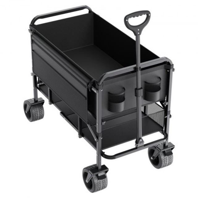 VEVOR Διπλός Καροτσάκι 300L & 450 lbs Αναδιπλούμενο Βαρύ Καθήκοντος ZDHYBXSSTCHS4GGRTV0