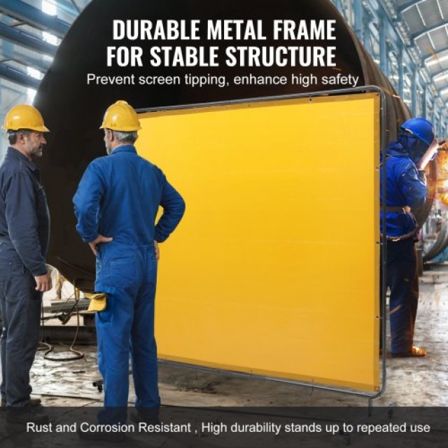 Οθόνη Συγκόλλησης VEVOR 6 x 8, Κινητή, Κίτρινη  DMSHJPF6X8YC6Z0XNV0