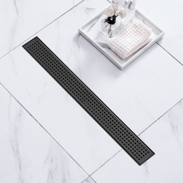 VEVOR Γραμμική Σχάρα Ντουζ 610mm, Μαύρη Ματ, Ανοξείδωτο Ατσάλι 304  XXPSGBXGHSCKFXQT9V0