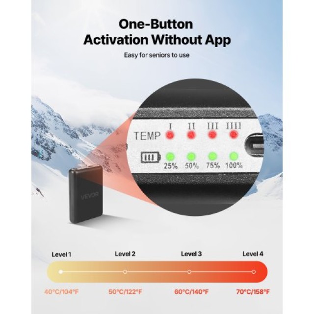 VEVOR Ηλεκτρικές Θερμαινόμενες Κάλτσες 5000mAh Επαναφορτιζόμενες (4... VEVOR Ηλεκτρικές Θερμαινόμενες Κάλτσες 5000mAh Επαναφορτιζόμενες (4...