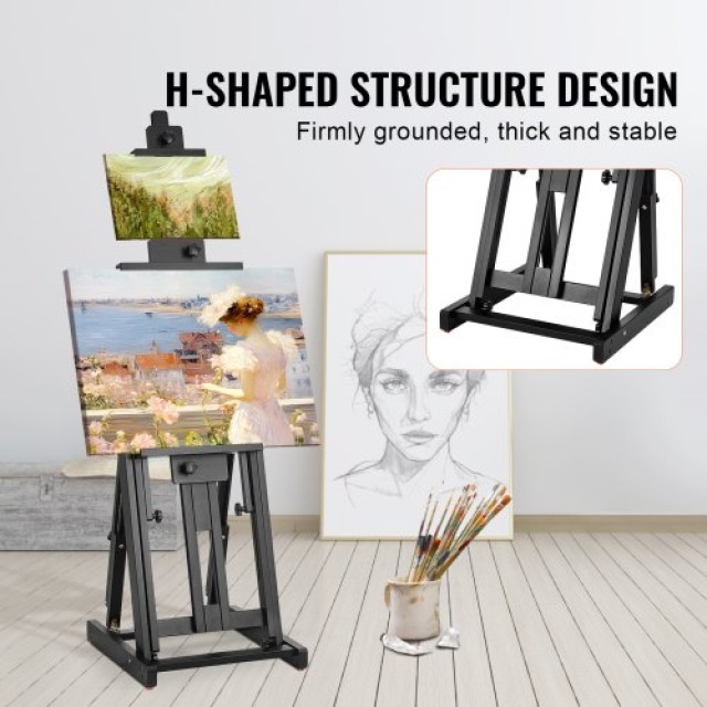 VEVOR  Καβαλέτο H-Frame για Καμβά έως 77 από Οξιά  ZJSHJ180200CC4H9NV0
