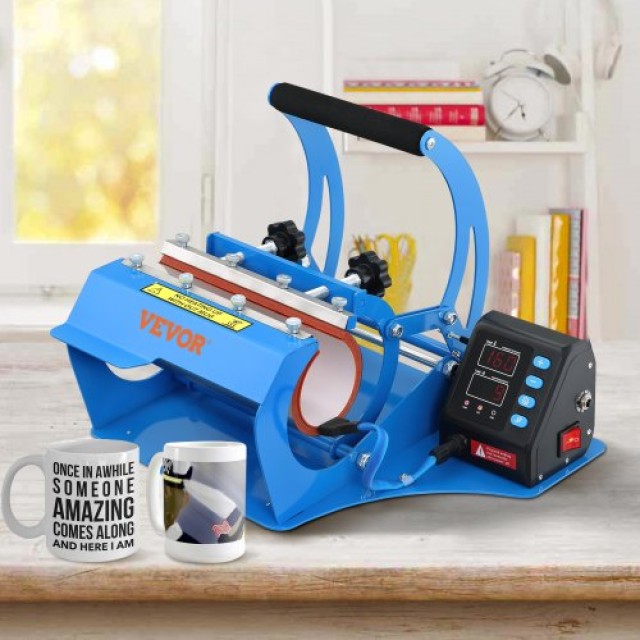 VEVOR Πρέσα Θερμότητας Κούπας, 11oz/20oz, Μπλε  KBJLS500W220V7UM9V2