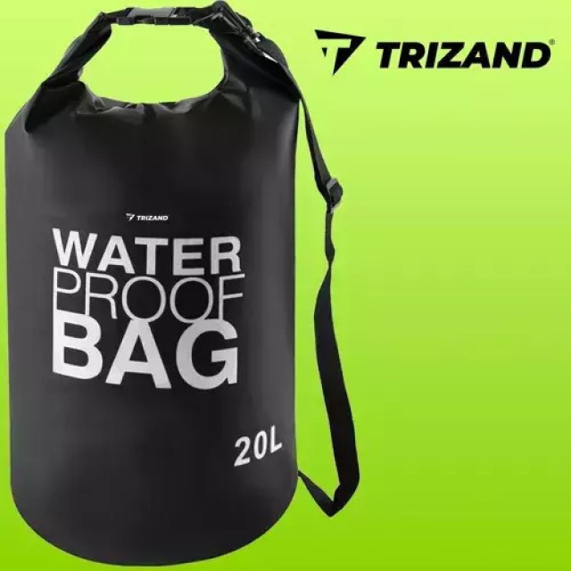 Αδιάβροχη Τσάντα PVC 20lt 49 x 58 cm – Μαύρο 23566 Trizand