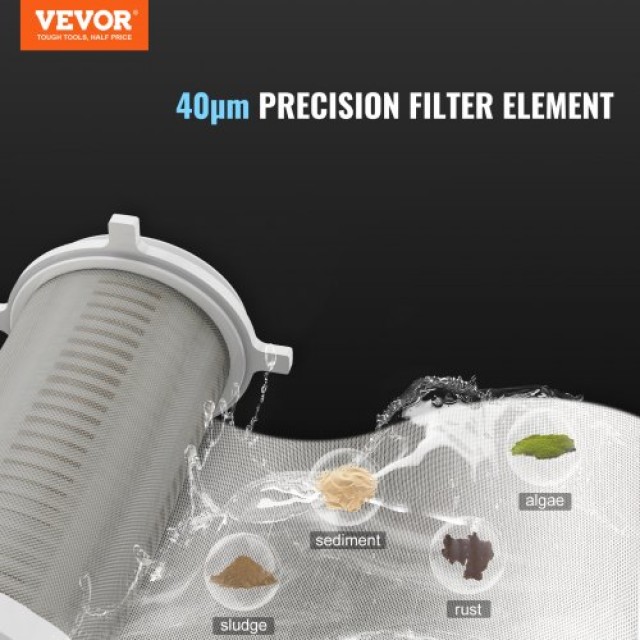 VEVOR Φίλτρο Καθίζησης 40 Μικρών για Πηγάδι, 3/4 G-F + 1 G-M, 4 T/H...