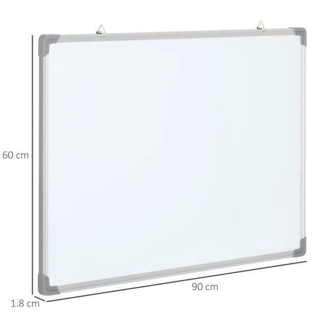 Ορθογώνιος Μαγνητικός Πίνακας Τοίχου 90 x 1.8 x 60 cm HOMCOM 911-016V01WT
