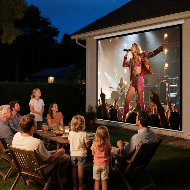 VEVOR Χειροκίνητη Οθόνη Προβολής 3048 mm 4K HD με Ανάκληση - Έυκολη...