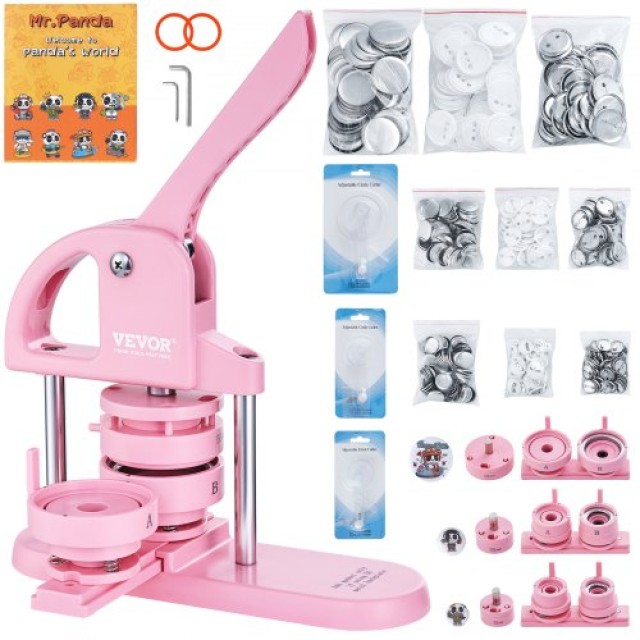 VEVOR 3-in-1-Knopfherstellungsmaschine, Rosa SLKXZJ253258RAQREV0
