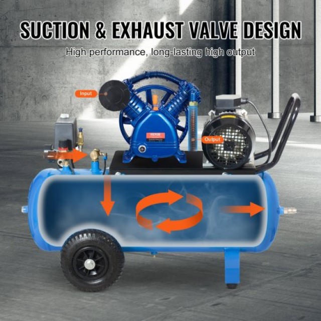 VEVOR  Κεφαλή Αντλίας Αεροσυμπιεστή 5.5HP 5.75CFM @ 90PSI 2-Κύλινδρος Πιστονιού KQYSJBTSGBTCUHG46V0