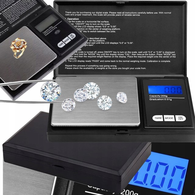 Verk Group 200g/0.01g Ακριβής Ζυγαριά Κοσμημάτων Ηλεκτρονική 590745...