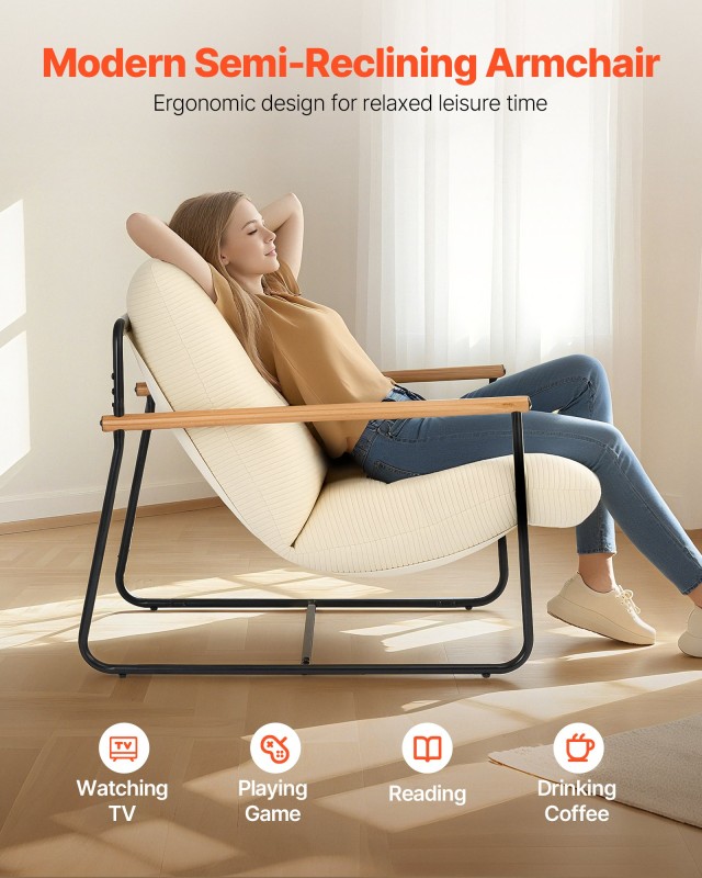 VEVOR Μοντέρνα Άνετη Πολυθρόνα με Διαστάσεις 88 x 75 x 85 εκ. TYZSY... VEVOR Μοντέρνα Άνετη Πολυθρόνα με Διαστάσεις 88 x 75 x 85 εκ. TYZSY...