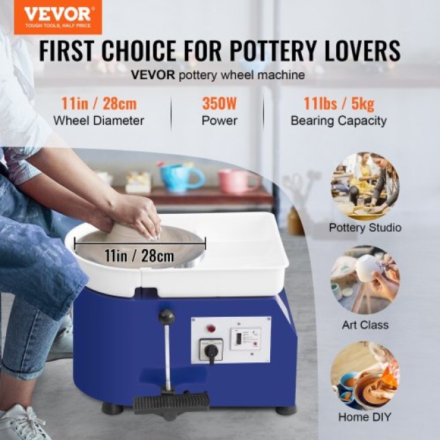 Κεραμικός Τροχός VEVOR 11 με Πεντάλ 350W  XSLPJSDJTLS354E9IV2