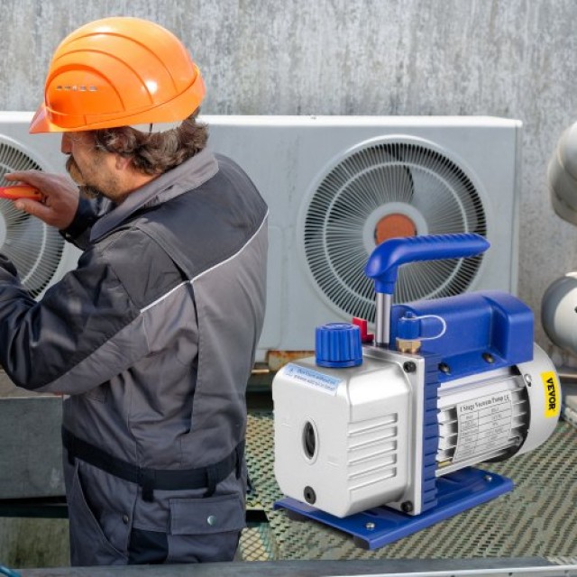 VEVOR Αντλία Κενού Ψυκτικού 3CFM 1/4HP με Σετ Μετρητών HVAC  3CFM1-4HPZKBZJOC1V2