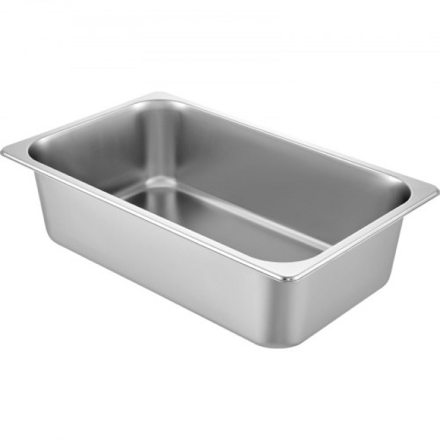 VEVOR  Σετ 6 Βαθιών Ταψιών Ατμού 53x32.5x15cm Ανοξείδωτα για Φούρνο...