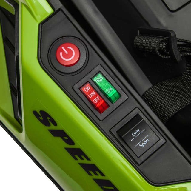 HOMCOM Ηλεκτρικό Go Kart για Παιδιά 6-12 Ετών 24V 12km/h με Ρυθμιζόμενο Κάθισμα Πράσινο 370-287V90GN
