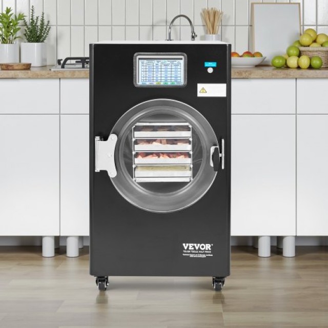 VEVOR Μηχάνημα Ξήρανσης Κατάψυξης 4 Επιπέδων για Φρούτα & Λαχανικά - Μαύρο SPDGJHS0446K2PX8VV2